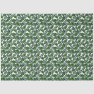 Tropical Green Foilage Leaves Decoupage Tissue Paper