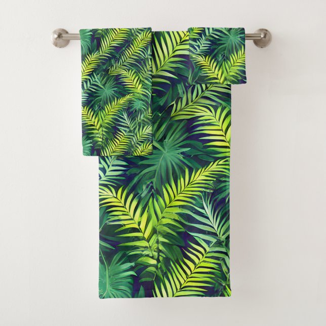 Tropical Green Leaf Fern Motif (En situation)