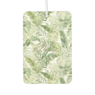Tropical Green Leaves Air Freshener