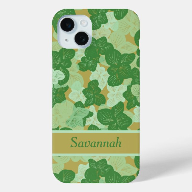 Tropical Green Leaves Case-Mate iPhone Case (Back)