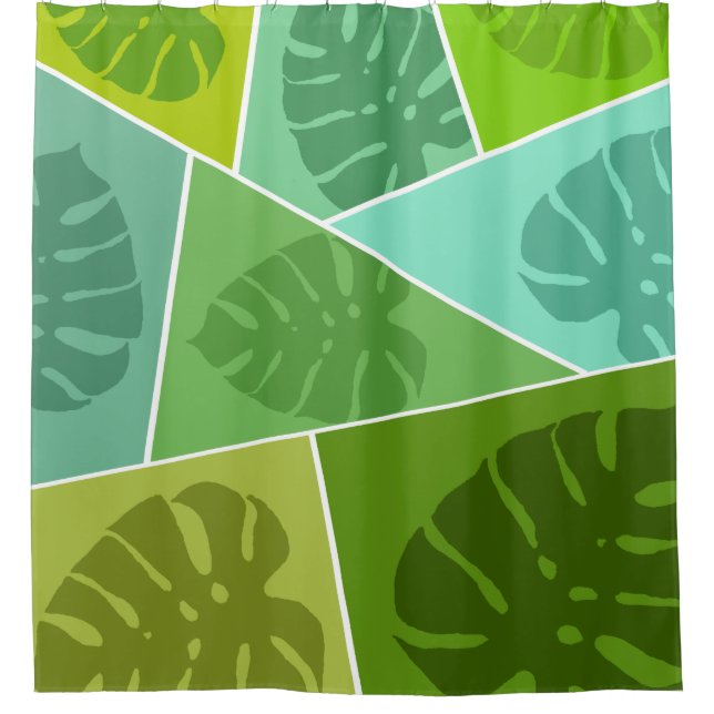 TROPICAL GREEN LEAVES PATTERN  (Front)