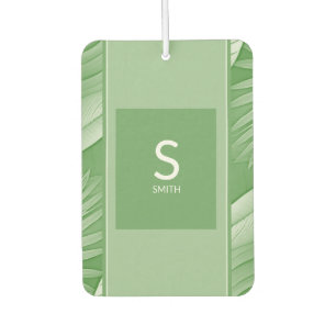 Tropical Green Monogram Air Freshener