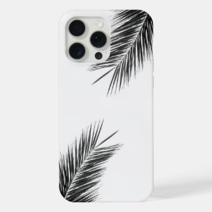 Tropical Green Palm Frond on Light Blue iPhone 15 Pro Max Case