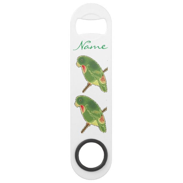 Tropical Green Parakeet Thunder_Cove Bar Key (Front)