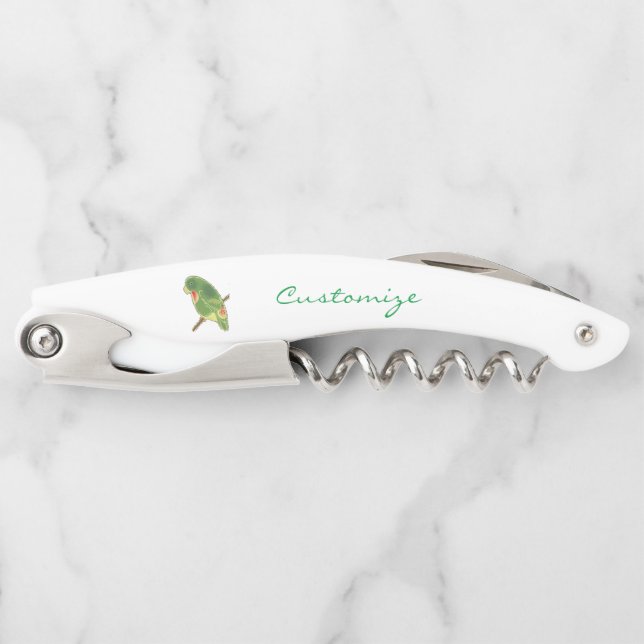 Tropical Green Parakeet Thunder_Cove Corkscrew (Front)