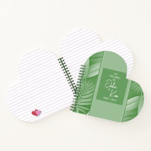 Tropical Green Wedding Planner Notebook