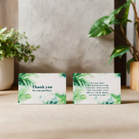 Tropical Greenery botanical Thank You