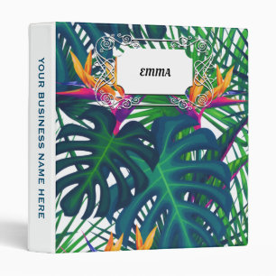 Tropical Greenery Jungle Leaves Paradise Binder