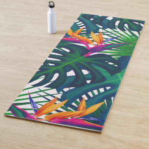Tropical Greenery Jungle Leaves Paradise Yoga Mat