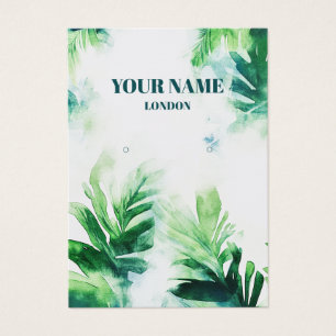 Tropical Greenery leafy Earring Display Card