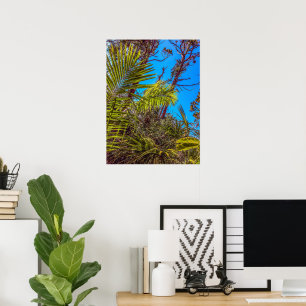 Tropical Greens and Blue Sky  Poster