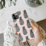 Tropical Grey & Pink Pineapple Seamless Pattern iPhone 11Pro Max Case<br><div class="desc">Tropical Grey & Pink Pineapple Seamless Pattern</div>