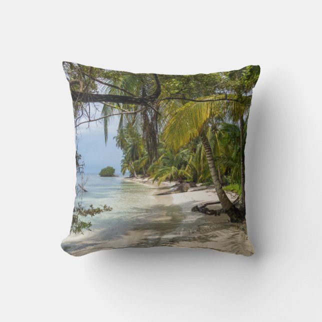 Tropical Grove Throw Pillow (Front)