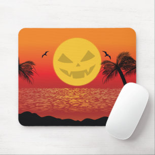 Tropical Halloween Mouse Pad