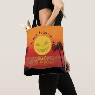 Tropical Halloween Tote Bag