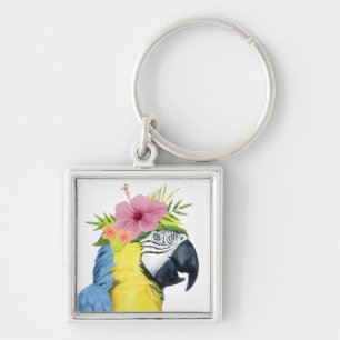 Tropical Halo - Parrot Keychain