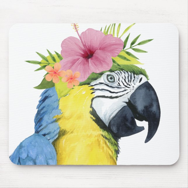 Tropical Halo - Parrot Mouse Pad (Front)