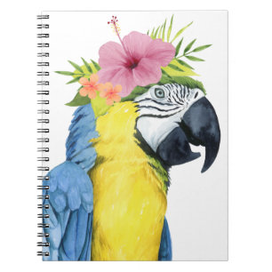 Tropical Halo - Parrot Notebook