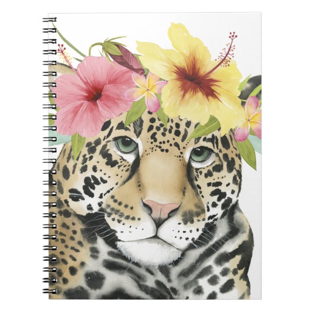 Tropical Halo | Sweet Cheetah Notebook (Front)