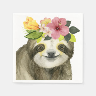 Tropical Halo   Sweet Sloth Napkin