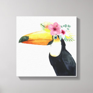 Tropical Halo - Toucan Canvas Print