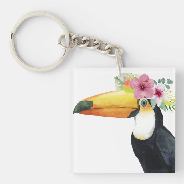 Tropical Halo - Toucan Keychain (Front)