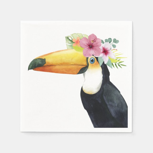 Tropical Halo - Toucan Napkin (Front)