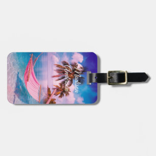 Tropical Hammock Paradise Personalized Luggage Tag
