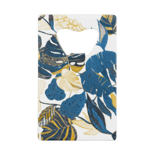 Tropical Hand Drawn: Creative Seamless Pattern Credit Card Bottle Opener