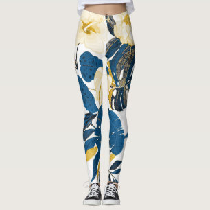 Tropical Hand Drawn: Creative Seamless Pattern Leggings