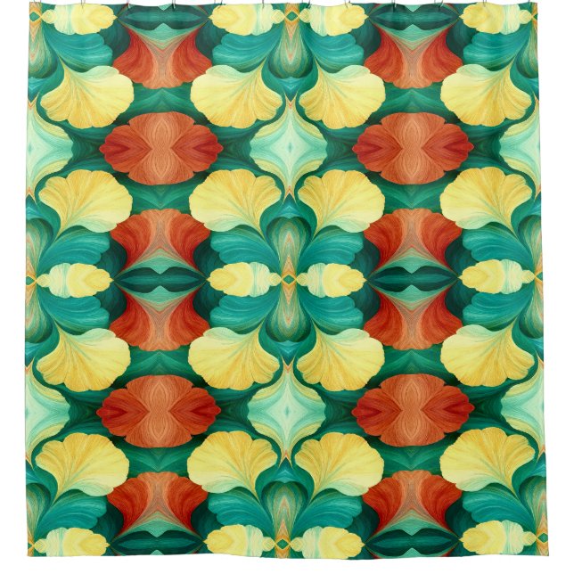 Tropical Harmony Foliage multicolor fabric pattern (Front)