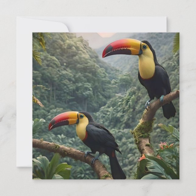 Tropical Harmony: Two Toucans in the Canopy, Save The Date (Front)