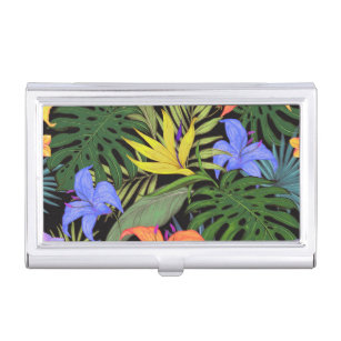 Tropical Hawaii Aloha Flower Graphic Business Card Holder