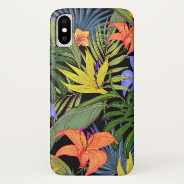 Tropical Hawaii Aloha Flower Graphic Case-Mate iPhone Case (Back)