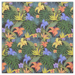 Tropical Hawaii Aloha Flower Graphic Fabric