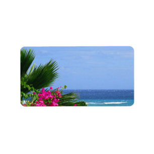 Tropical Hawaii Label