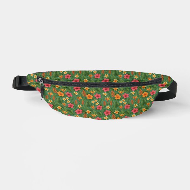 Tropical/Hawaii patterned floral Fanny Pack (Front)