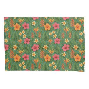 Tropical/Hawaii patterned floral Pillowcase