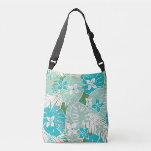 Tropical hawaiian aloha print crossbody bag