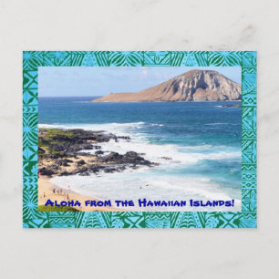 Tropical Hawaiian Beach Postcard