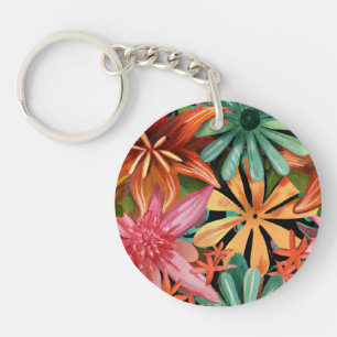 tropical/Hawaiian/floral/flower Keychain
