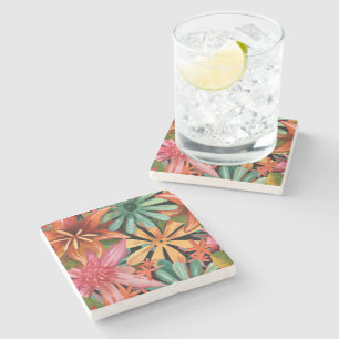 tropical/Hawaiian/floral/flower Stone Coaster