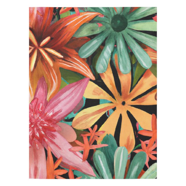 tropical/Hawaiian/floral/flower Tablecloth (Front)