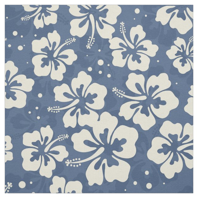 Tropical Hawaiian Hibiscus floral pattern Fabric (Swatch)