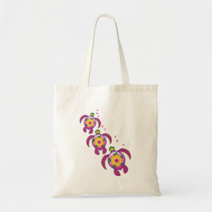 Tropical Hawaiian Honu Turtles Tote Bag