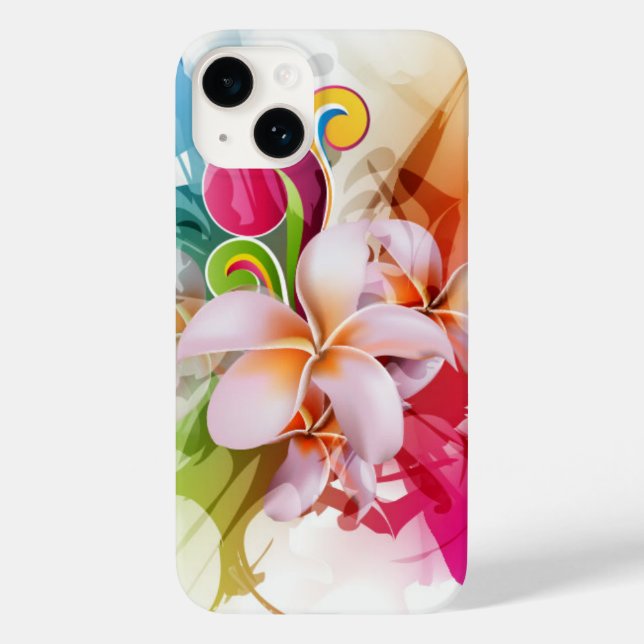 Tropical Hawaiian iPhone 14 Coque (Verso)
