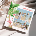 Tropical Hawaiian Mele Kalikimaka Christmas Holiday Card<br><div class="desc">'Tis the season to spread aloha! Celebrate a tropical Christmas with these unique photo collage Christmas cards. Featuring a modern watercolor palm tree,  Christmas baubles,  lights,  and a festive flamingo,  these cards will bring a tropical touch to any holiday gathering. Mele Kalikimaka,  friends and family!</div>