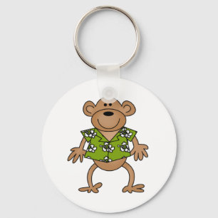 Tropical Hawaiian Monkey Keychain