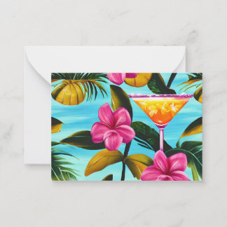 Tropical Hawaiian Note Card 