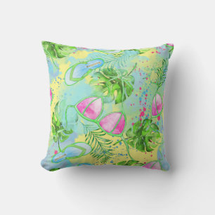 Tropical Hawaiian Pillow